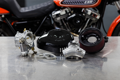 S&S CYCLE Super G Carburetor with Stealth Air Cleaner Kit - Gloss Black - '84-'99 Evolution Big Twin