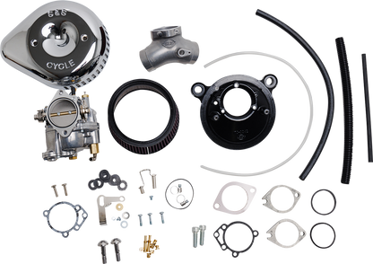 S&S CYCLE Super G Carburetor with Stealth Air Cleaner Kit - Chrome - '99-'05 Twin Cam