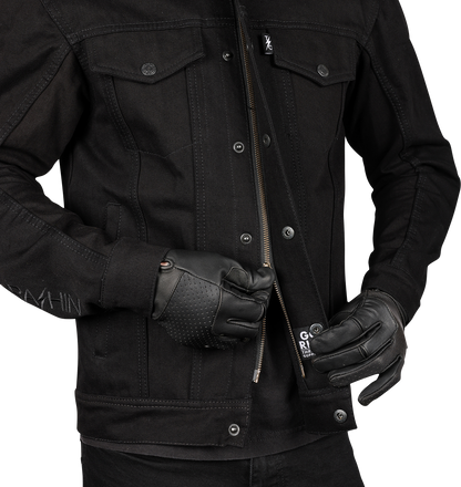 THRASHIN SUPPLY CO. Highway v2 Denim Riding Jacket - Black - XL