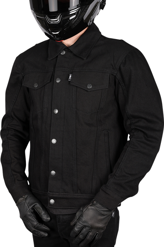 THRASHIN SUPPLY CO. Highway v2 Denim Riding Jacket - Black - 3XL