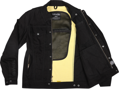 THRASHIN SUPPLY CO. Highway v2 Denim Riding Jacket - Black - XL