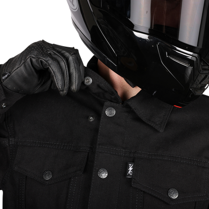 THRASHIN SUPPLY CO. Highway v2 Denim Riding Jacket - Black - XL