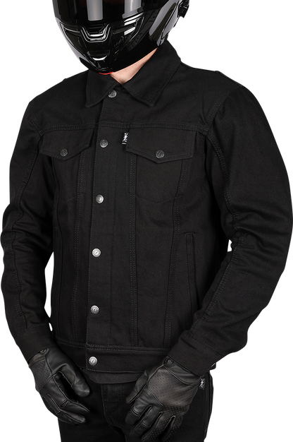 THRASHIN SUPPLY CO. Highway v2 Denim Riding Jacket - Black - Large