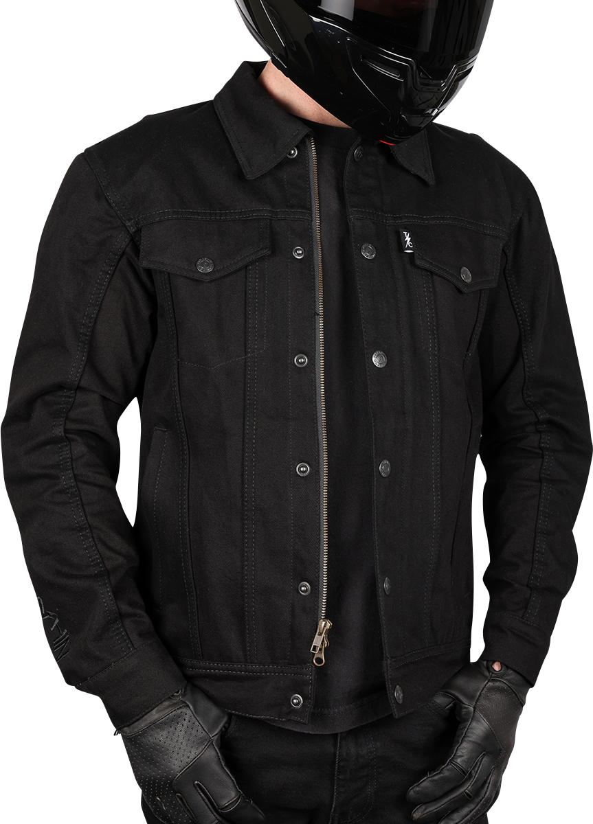 THRASHIN SUPPLY CO. Highway v2 Denim Riding Jacket - Black - Large