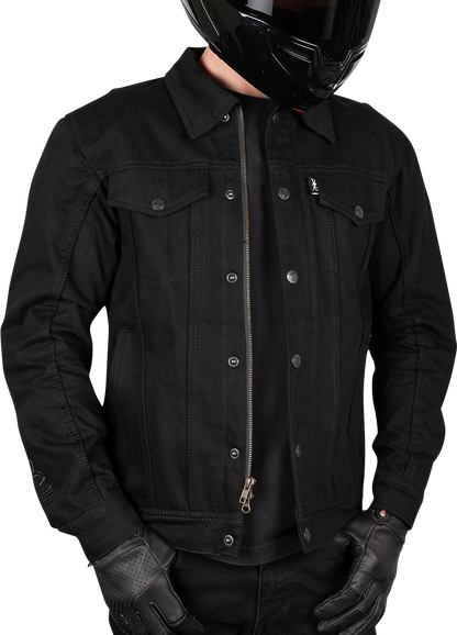 THRASHIN SUPPLY CO. Highway v2 Denim Riding Jacket - Black - Large