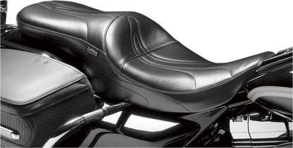 LE PERA Sorrento 2-Up Seat - Stitched - Black - Touring '02-'07