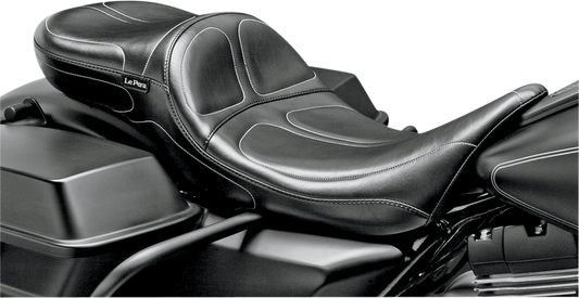 LE PERA Maverick Daddy Long Legs Seat - Black - Stitched - Touring '08-'23