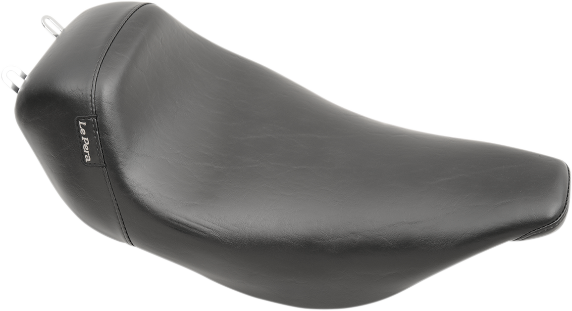 LE PERA Bare Bones Solo Seat - Smooth - Black - Touring '97-'01