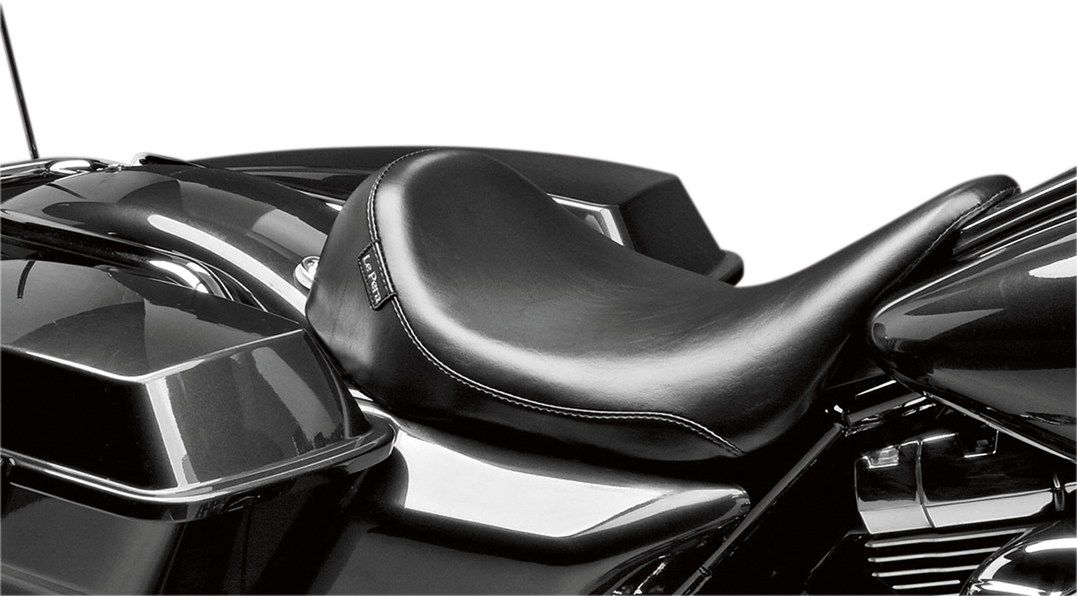 LE PERA Silhouette Solo Seat - Smooth - Black - Touring '08-'23