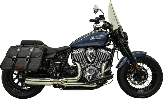 BASSANI XHAUST 2-into-1 Exhaust System - Stainless Steel  - '22-'23 INDIAN CHEIF