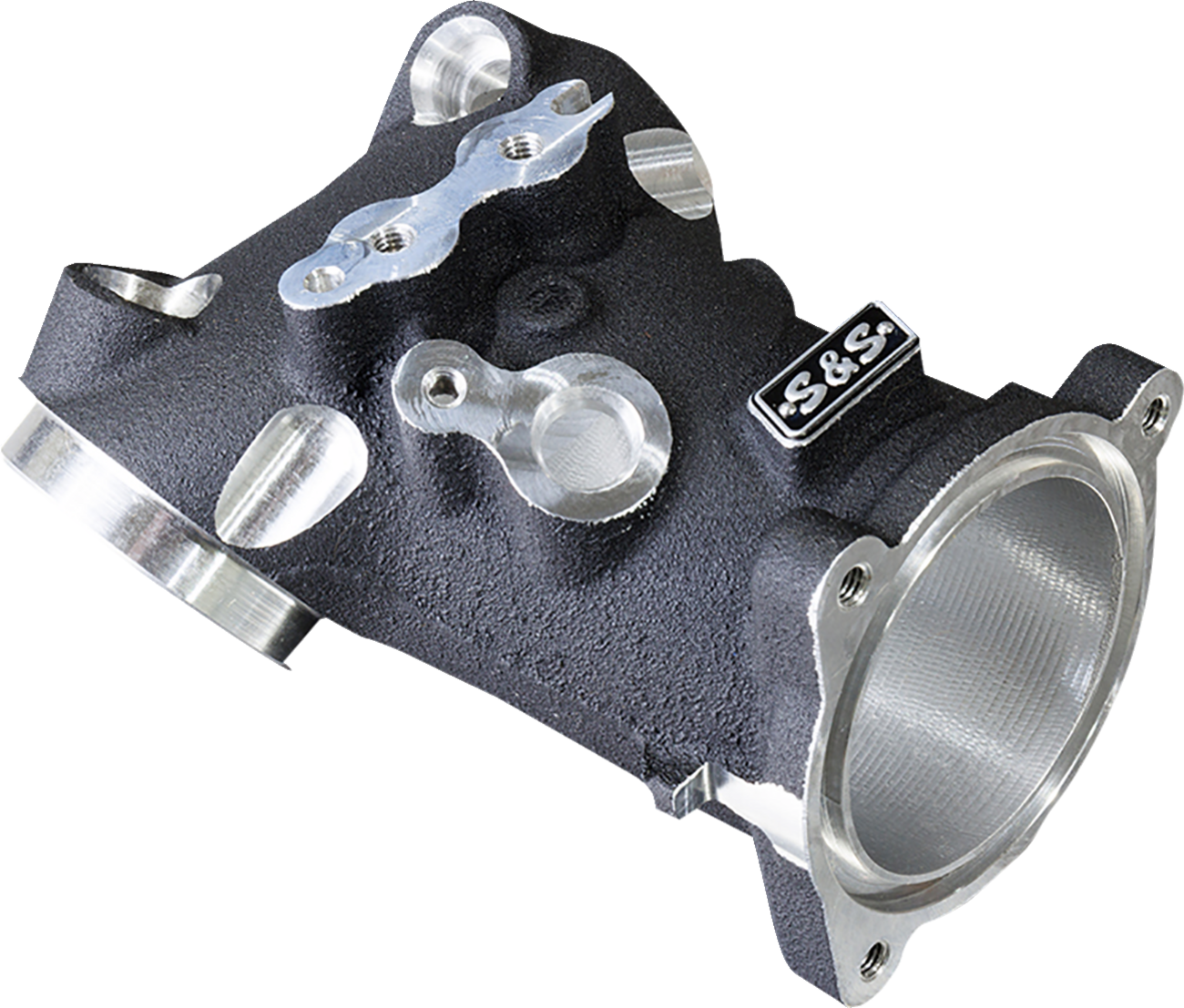 S&S CYCLE CNC-Ported Intake Manifold - M8 - 55 mm - Black