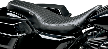 LE PERA Cobra Full-Length Seat - Pleated - Black - Touring '08-'23