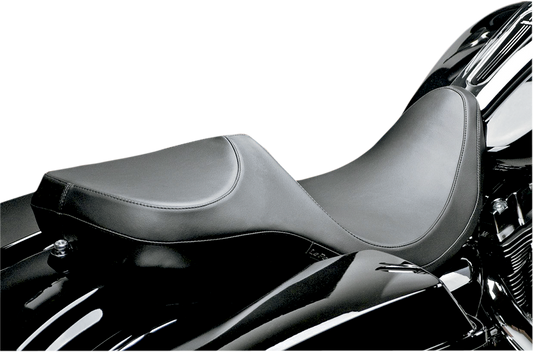 LE PERA Super Villain Seat - Smooth - Black - Touring '08-'23