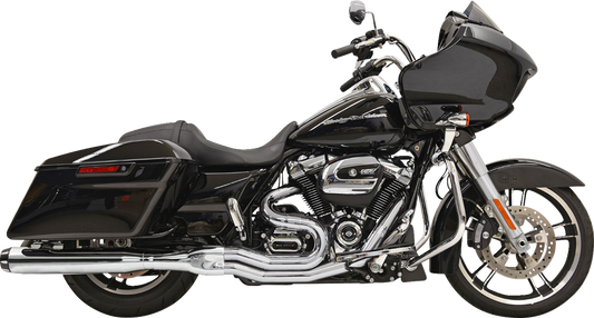 BASSANI XHAUST 2-into-1 Exhaust System - 49-State - Chrome - '17-'23 TOURING
