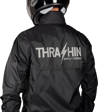 THRASHIN SUPPLY CO. Mission WP Rain Jacket - Black - Medium