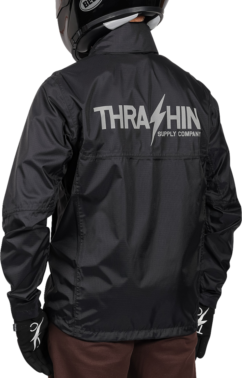 THRASHIN SUPPLY CO. Mission WP Rain Jacket - Black - Medium