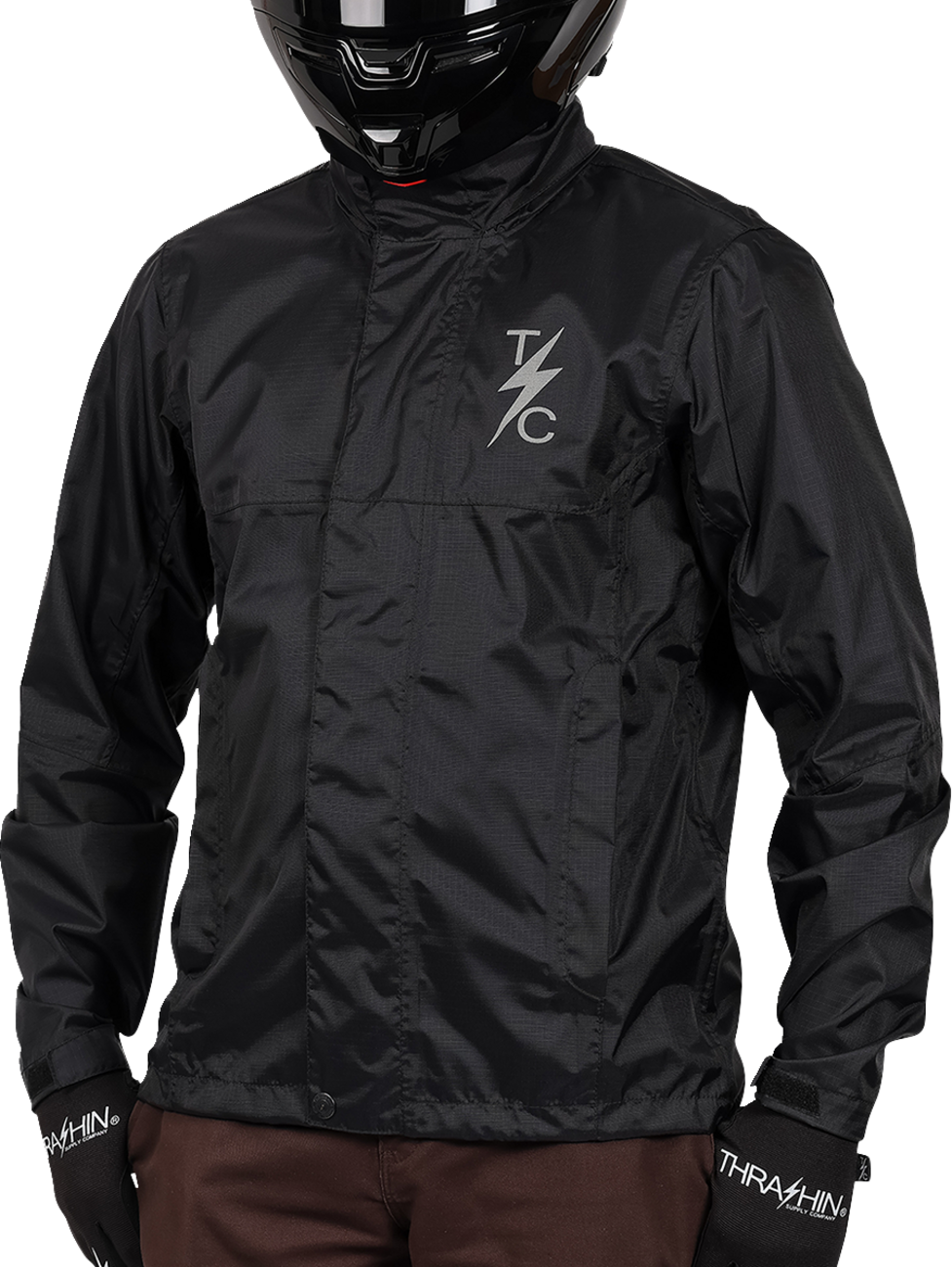 THRASHIN SUPPLY CO. Mission WP Rain Jacket - Black - 3XL