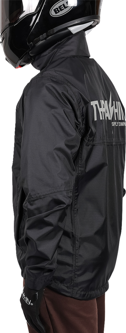 THRASHIN SUPPLY CO. Mission WP Rain Jacket - Black - Large