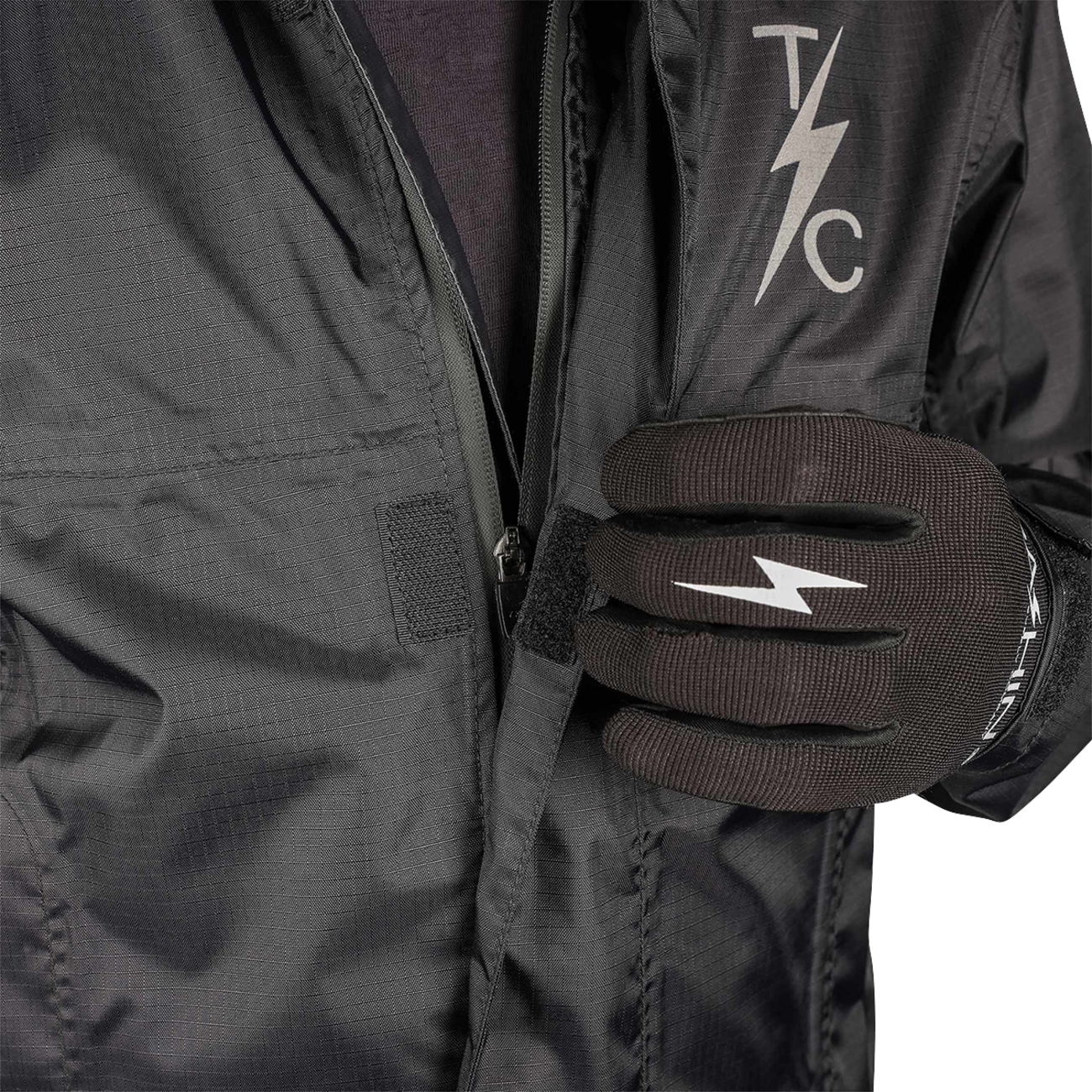 THRASHIN SUPPLY CO. Mission WP Rain Jacket - Black - 2XL