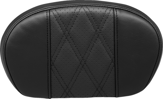 LE PERA Sissy Bar Pad - Medium - GT2/HR2 - Perforated Black- '08-'23 SOFTAIL & TOURING