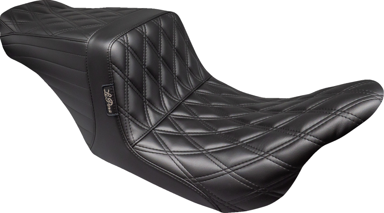 LE PERA Tailwhip Up Front Seat - Double Diamond - Black - Touring '08-'23