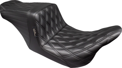 LE PERA Tailwhip Up Front Seat - Double Diamond - Black - Touring '08-'23