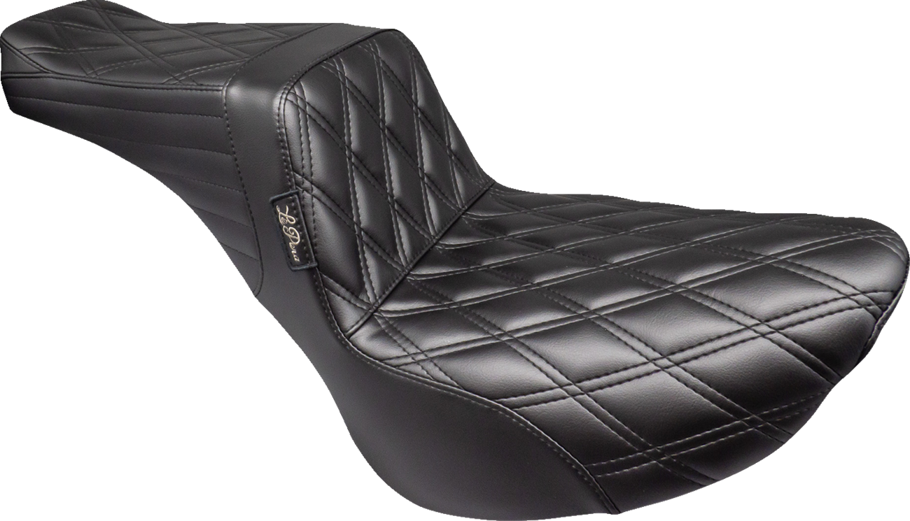 LE PERA Tailwhip Seat - Double Diamond - Black - Softail '18-'23