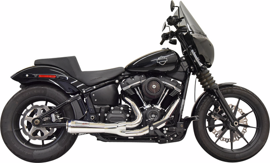 BASSANI XHAUST 2-into-1 Ripper Short Exhaust System - Chrome - 49-State
