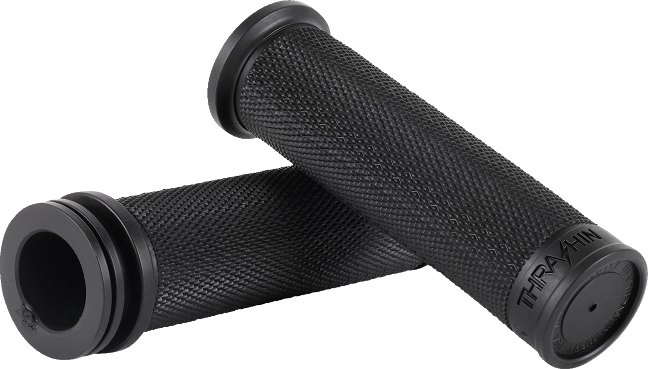 THRASHIN SUPPLY CO. Grips - Moto - 1" - Slim - Black TSC-2711-1