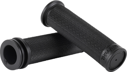 THRASHIN SUPPLY CO. Grips - Moto - 1" - Slim - Black TSC-2711-1