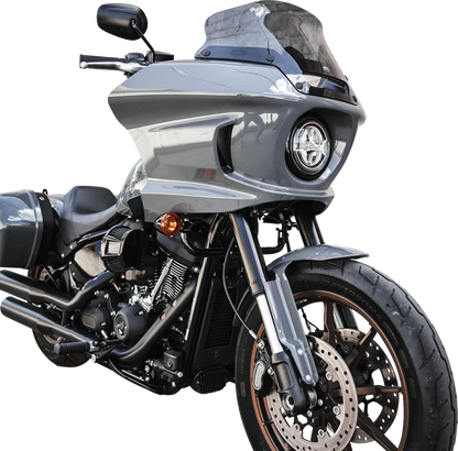 KLOCK WERKS Flare* Windshield - 8" - Dark Smoke - Lowrider ST