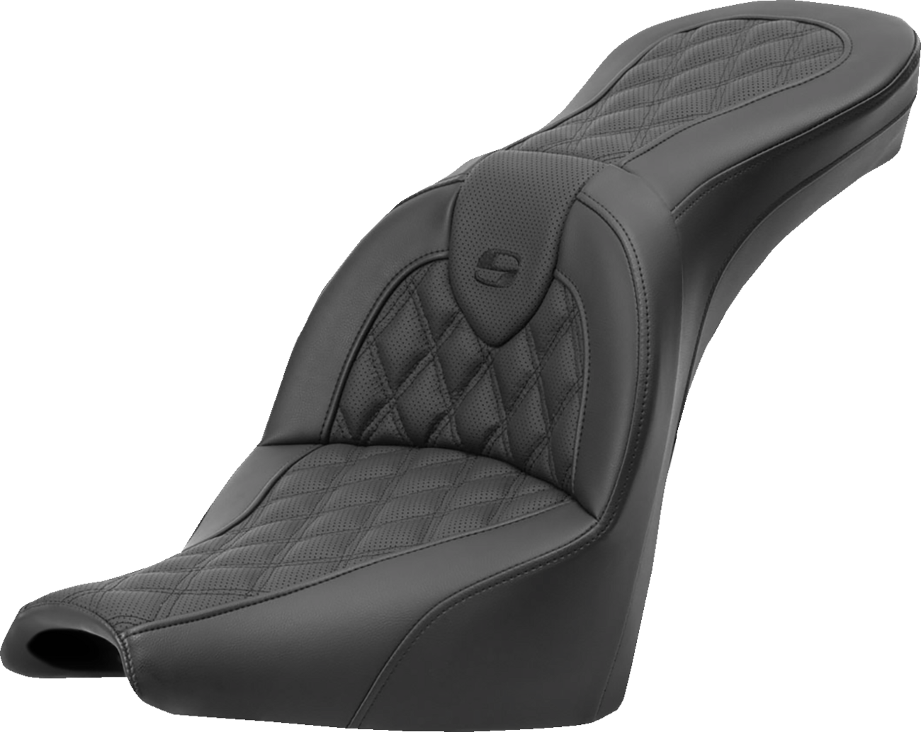SADDLEMEN Roadsofa™ Seat - Lattice Stitch - without Backrest - Softail '18-'24