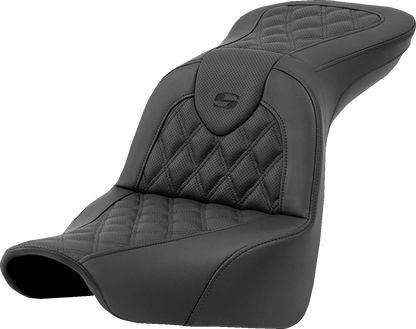 SADDLEMEN Roadsofa™ Seat - Lattice Stitch - without Backrest - Softail '18-'23