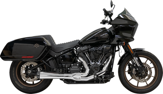 BASSANI XHAUST 2-into-1 Road Rage III Exhaust System - 49-State - Chrome - '18-'23 SOFTAIL