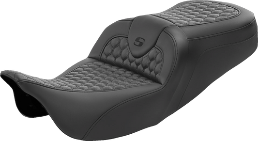 SADDLEMEN RoadSofa™ Seat - Honeycomb - without Backrest - Touring '08-'24