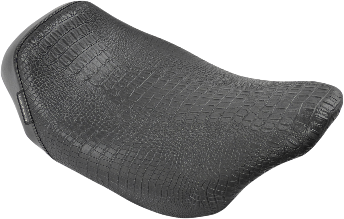 LE PERA Bare Bones Solo Seat - Croc - Black - Touring '08-'23