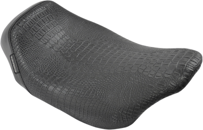 LE PERA Bare Bones Solo Seat - Croc - Black - Touring '08-'23