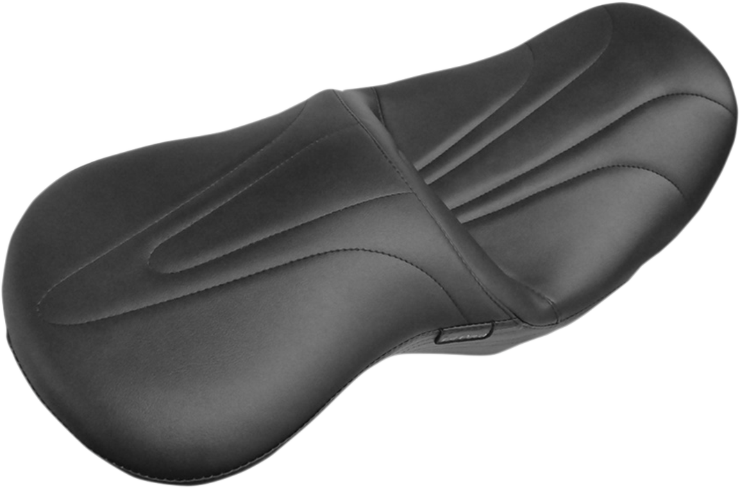 LE PERA Sorrento 2-Up Seat - Stitched - Black - Touring '08-'23
