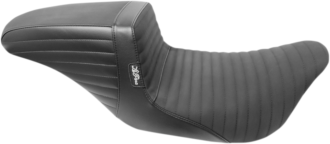 LE PERA Kickflip Daddy Long Legs Seat - Pleated w/Gripp Tape - Black - Touring '08-'23