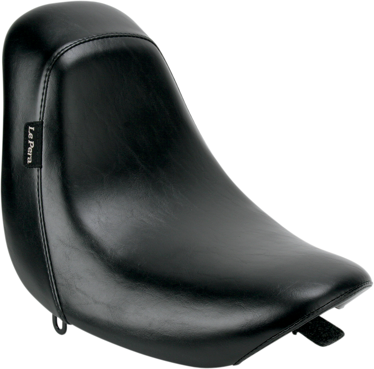 LE PERA Bare Bones Solo Seat - Smooth - Black - Deuce - Softail '00-'06