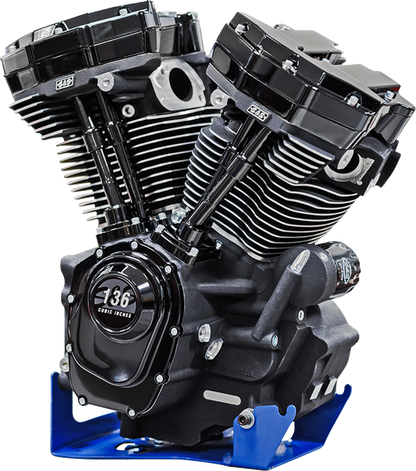 S&S CYCLE MK136 Black Edition Engine - Oil Cooled - 49 State - M8 Touring