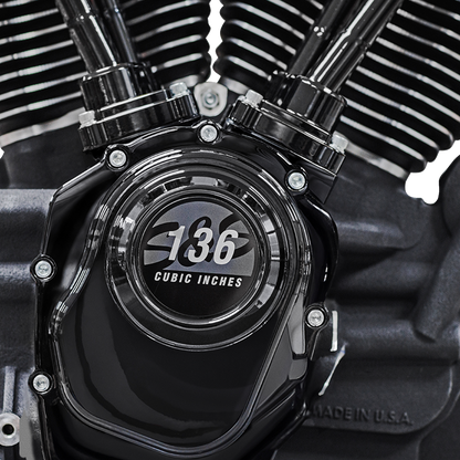 S&S CYCLE MK136 Black Edition Engine - 550G Gear Drive - Oil Cooled - Race Only - M8 Touring