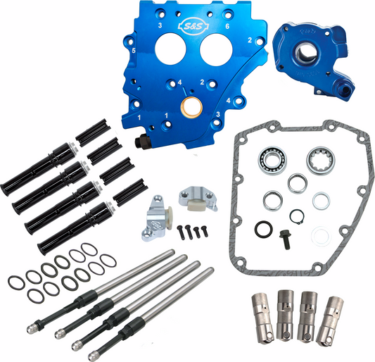 S&S CYCLE Cam Chest Kit without Cams - Chain Drive - Black Pushrods - Twin Cam - for 1999-2006 bt except 2006 Dyna®