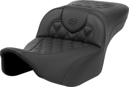SADDLEMEN Roadsofa™ Extended Reach Seat - Lattice Stitch - without Backrest - Touring '23.5-'25