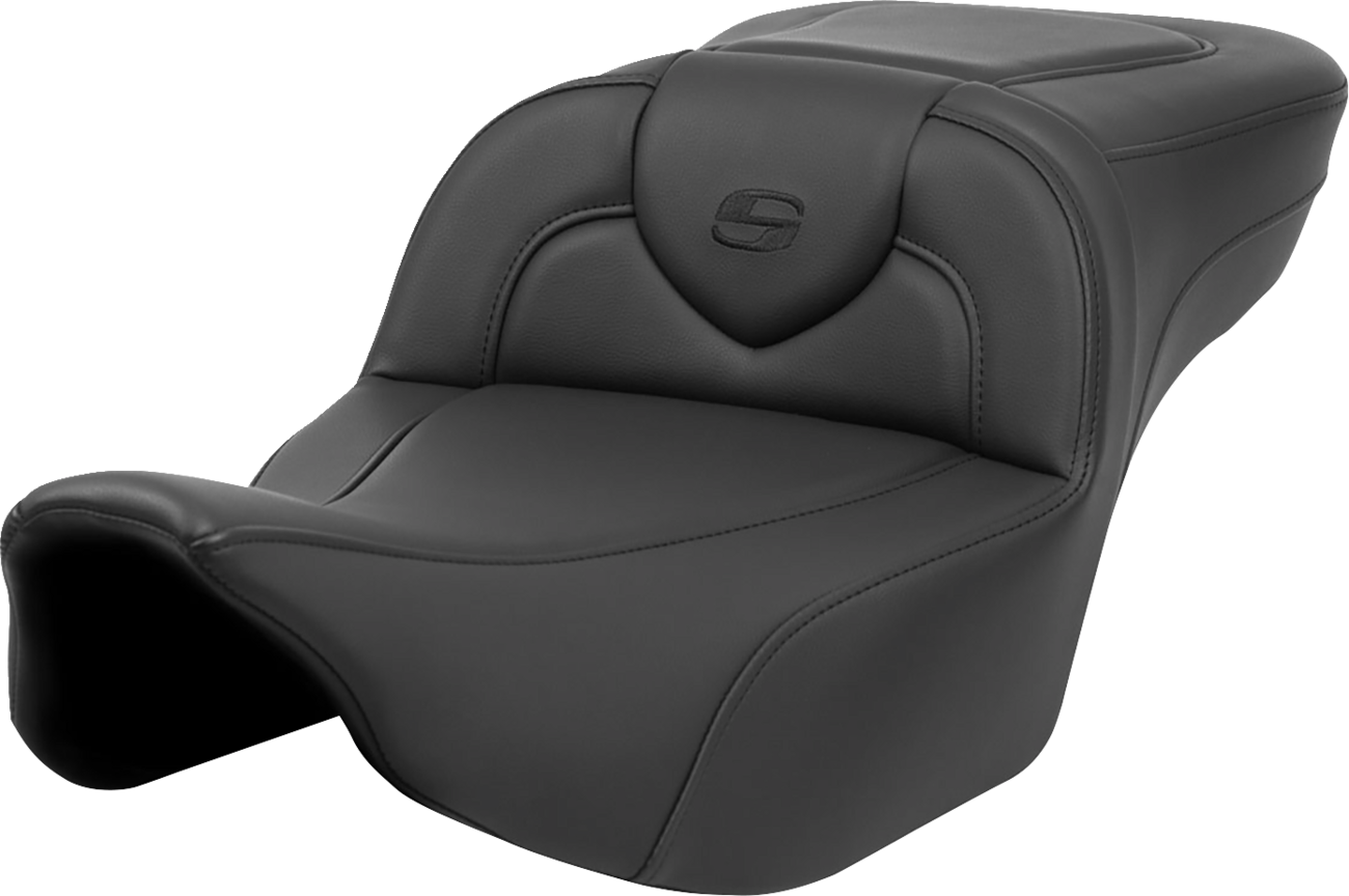 SADDLEMEN Roadsofa™ Extended Reach Seat - Black Stitch - without Backrest - Touring '23.5-'25