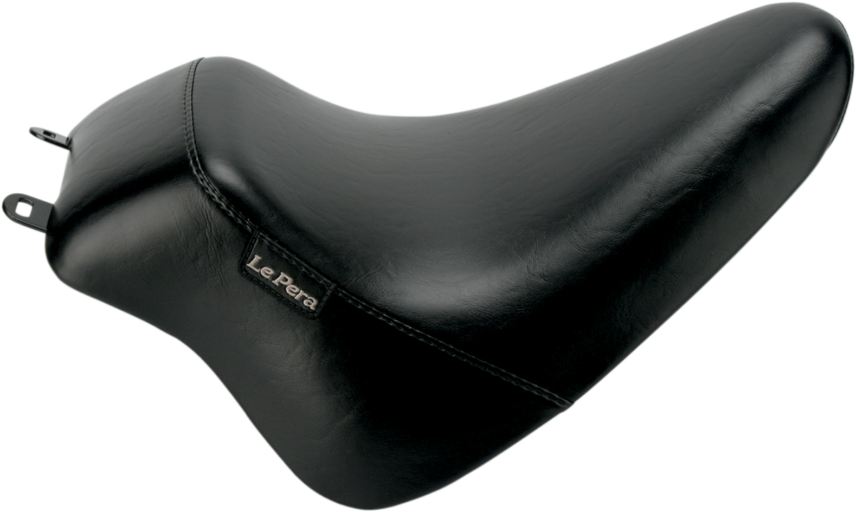 LE PERA Bare Bones Up-Front Solo Seat - Black - Softail '08-'17