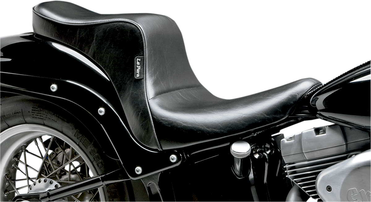 LE PERA Cherokee Seat - Smooth - Black - Softail '06-'17