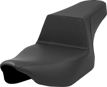 SADDLEMEN Step-Up Seat - Gripper Lumbar - Black - Touring '23.5-'25