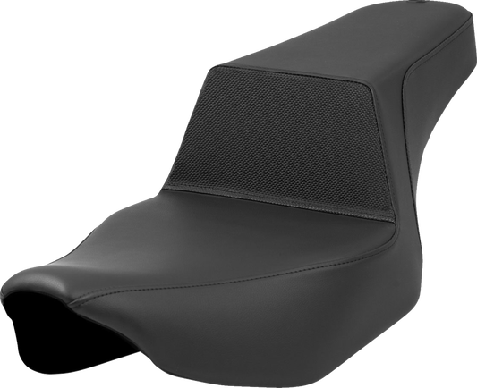 SADDLEMEN Step-Up Seat - Gripper Lumbar - Black - Touring '23.5-'25