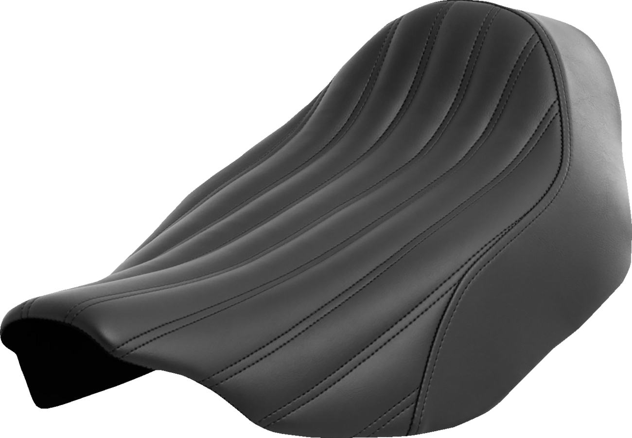 SADDLEMEN Renegade Knuckle Solo Seat - Black - Touring '23.5-'25